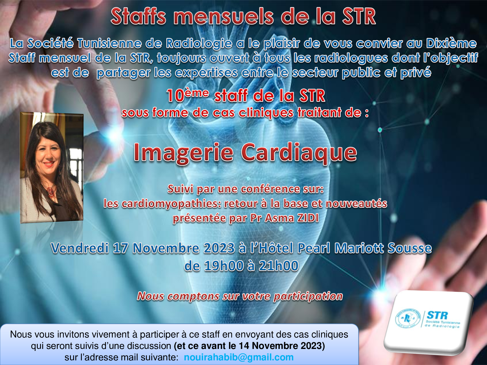 Affiche — 10ème staff de la STR : Imagerie Cardiaque
